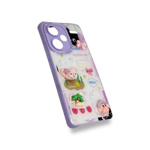 Case Tify Premium 3D Art | Diseño de Figuras en Relieve y Glitter | Compatible con Redmi Note 13 Pro Plus