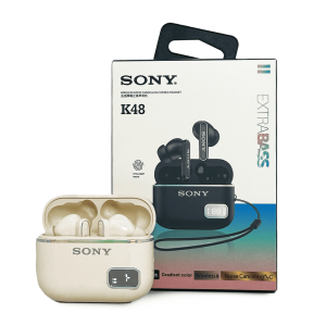 Audífonos Inalámbricos Sony K48 - Extra Bass, Noise Cancelling y Estuche con Pantalla Digital de Carga
