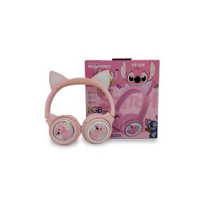 Audífonos Inalámbricos KR-558 Orejas de Gato RGB