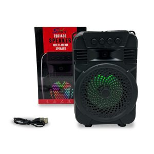Corneta Inalambrica Bluetooth Zqs-1431 Luces Led Portatil