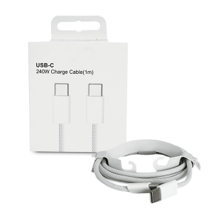 Cable de Carga USB-C a USB-C Apple (1m) - Carga Ultra Rápida de 240W con Diseño Trenzado