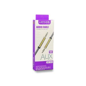 Cable Auxiliar de Audio Aedos AD-303 – Jack 3.5mm de Cobre Puro y Diseño Trenzado
