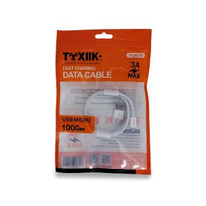 Cable de Carga y Datos Toxiik TK70 | USB-A a Micro USB 1 Metro