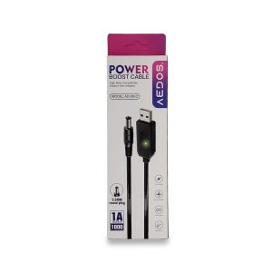 CABLE CONVERTIDOR USB 5V A 9V 12V ROUTER MODEM INTERNET WIFI AEDOS AD-0912 1A