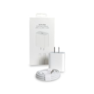 Cargador Apple para iPhone 16 Pro Max | 35W Power Adapter | USB-C a USB-C