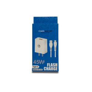 Cargador Tecno TEC-537 45W Flash Charge + Cable Tipo C