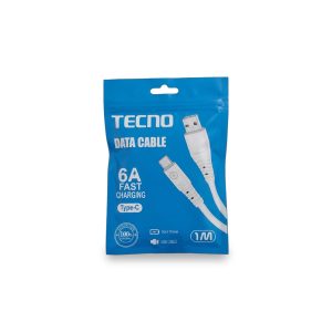 Cable de Datos Tecno T510 USB a Tipo-C | Carga Rápida 6A | Transferencia de Datos de Alta Velocidad | Referencia CGCB1689