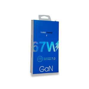 Cargador de Pared Tecno Serie Turbo Charge Modelo VC67HB 67W USB-C a Tipo C - Tecnología GaN y Qualcomm Quick Charge 7.0.