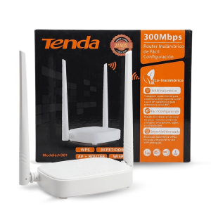Router Inalámbrico Tenda N301 N300 | 2 Antenas de Alta Ganancia | Velocidad de 300Mbps