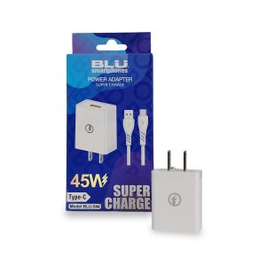 Cargador de Pared BLU 45W Super Charge | Modelo BLU-544 | Salida USB-A a Tipo-C
