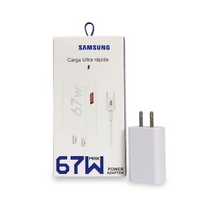 Cargador de Pared Samsung 67W Super Fast Charging | Modelo S-6708 | Salida USB-A a USB Tipo-C