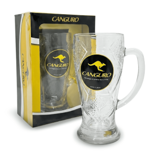 Taza de Cerveza "Jarrita" Canguro | Capacidad 30 oz | Cerámica Reforzada