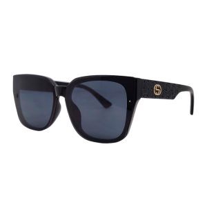 Lentes de Sol Toxiik 6246 | Diseño Square Oversize | Montura Negra Brillante