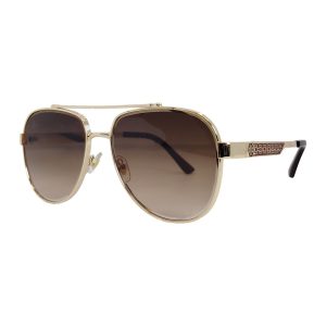 Lentes de Sol Toxiik YX35025 | Diseño Aviador Clásico Premium | Montura Metálica en Oro Pulido