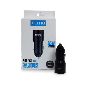 Cargador para Carro Tecno 65W | Carga Dual (USB-A + Tipo-C)