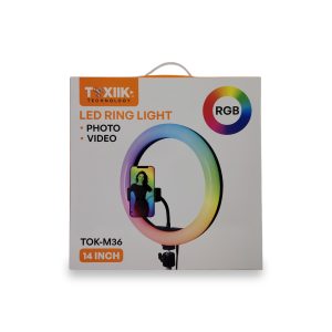 Aro de Luz LED RGB Toxiik TOK-M36 14 Pulgadas
