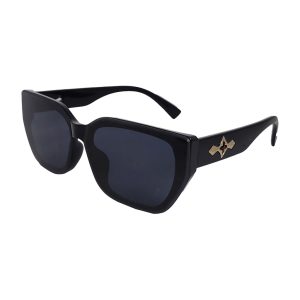 Lentes de Sol Aedoll 6123 | Diseño Cat-Eye Geométrico | Montura Negra Brillante