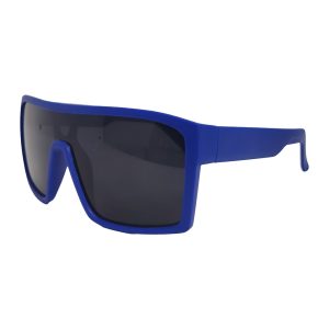Lentes de Sol Deportivos BLN-90N | Diseño de Pantalla Shield Oversized | Montura Azul