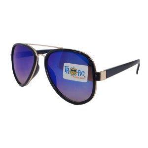 Lentes de Sol Tropic MSK-1051V | Diseño Aviador Clásico | Montura Negra con Bordes