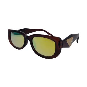 Lentes de Sol Fashion GRX207A | Diseño Rectangular Vintage | Montura Marrón Carey