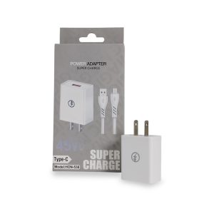 Cargador de Pared Honor 45W Super Charge | Modelo HON-538 | Kit USB-A a USB Tipo-C