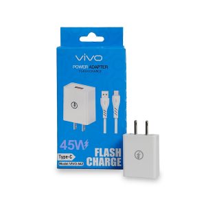 Cargador de Pared Vivo 45W Flash Charge | Modelo VIVO-542 | Salida USB-A a Tipo-C