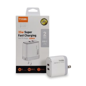 Cargador de Pared Toxiik 35W Super Fast Charging | Modelo TOK-2528C | Doble Puerto