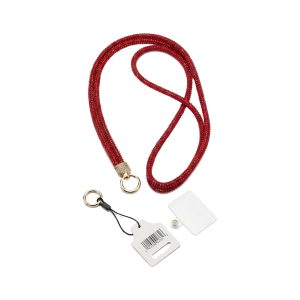 Sujetador de Celular Tipo Collar con Brillantes | Lanyard Colgante de Cuello de 1 M