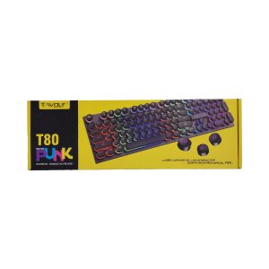 Teclado Gamer T-Wolf T80 Retro Punk