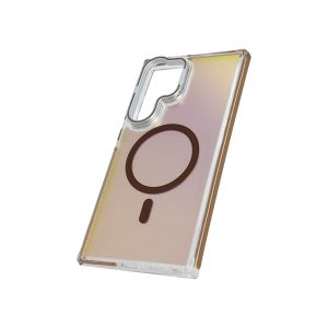Forro Samsung S24 Ultra Transparente Tornasol Magnetico Bronce