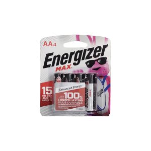 Baterías Alcalinas Energizer MAX AA | 4 Unidades