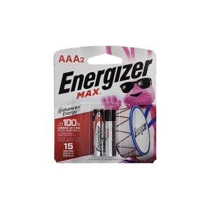 Baterías Alcalinas Energizer MAX AAA | 2 Unidades