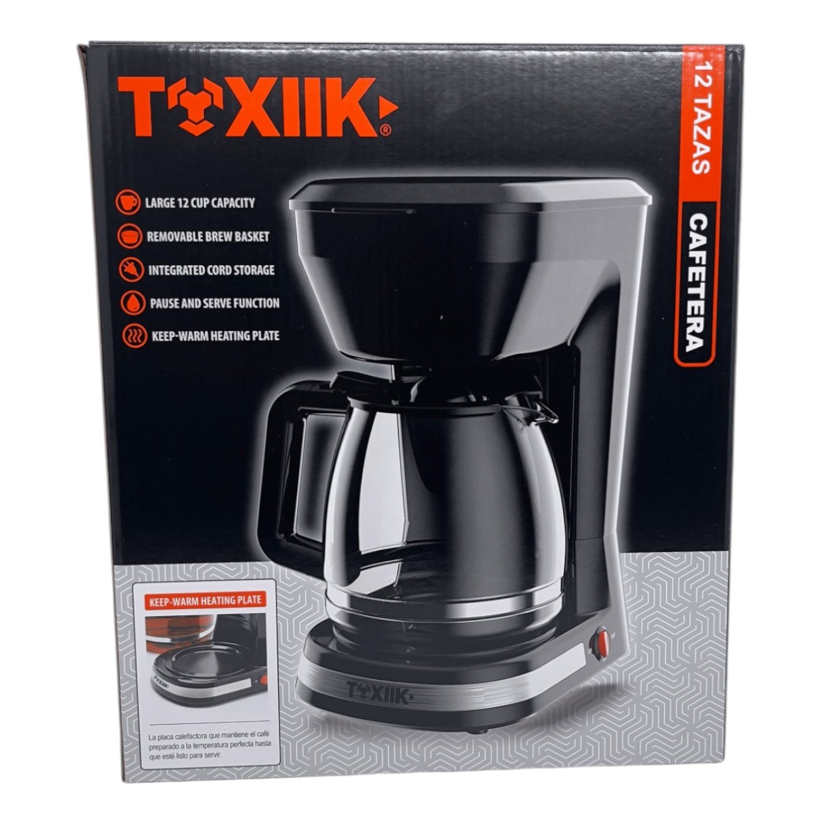 Cafetera Eléctrica Toxiik TOK-CM603 | Capacidad de 6 Tazas - Imagen 2