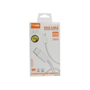 Cable de Datos Tipo C a Tipo C Toxiik TOK-901C | Power Max de 65W
