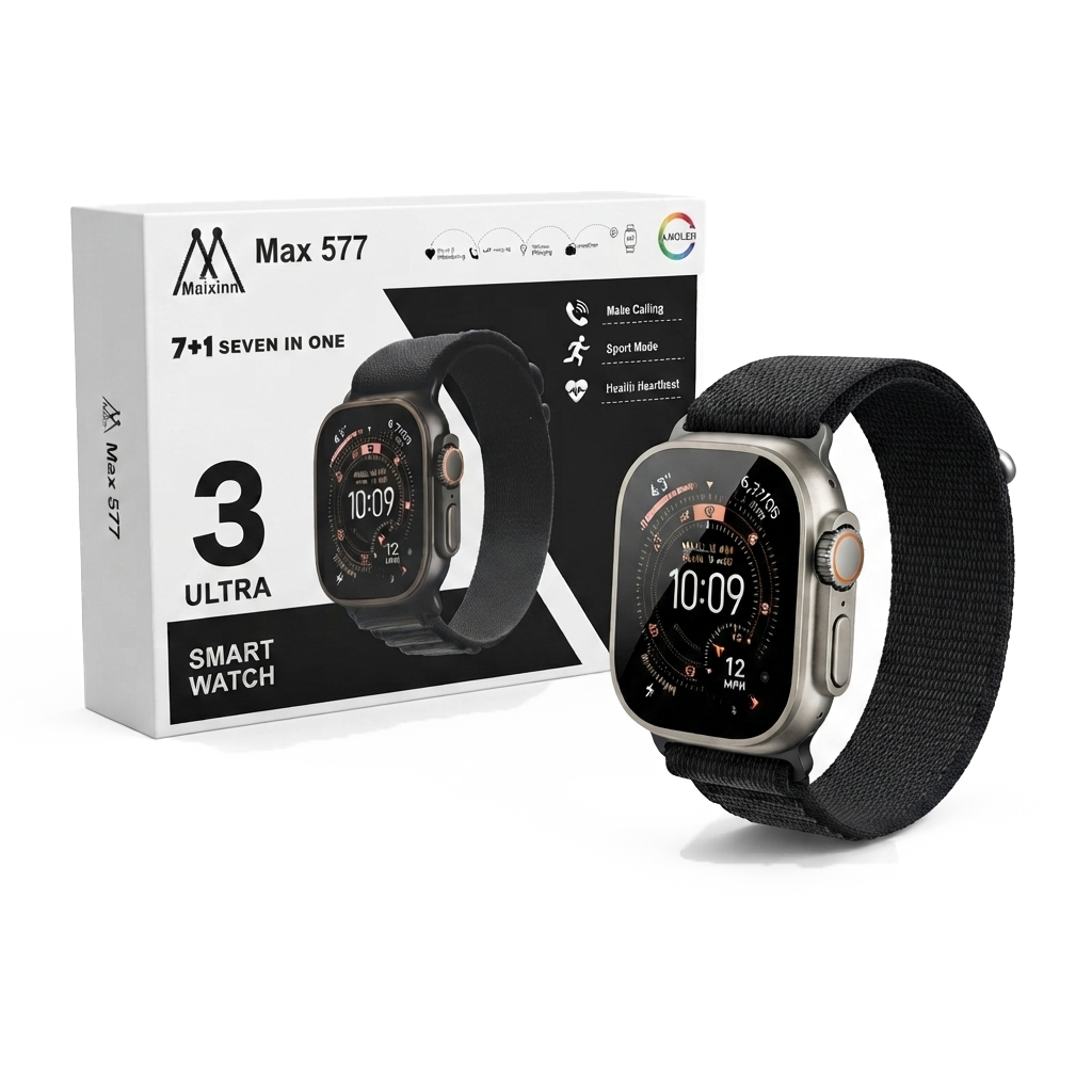 Kit Smartwatch Max 577 Ultra 3 Inteligente | 7+1