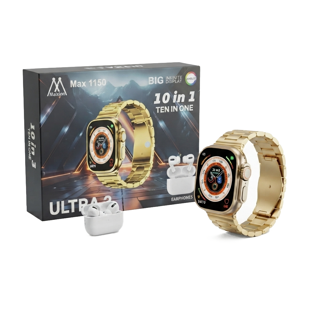 Kit Smartwatch Max 1150 Ultra 3 Inteligente | 10+1