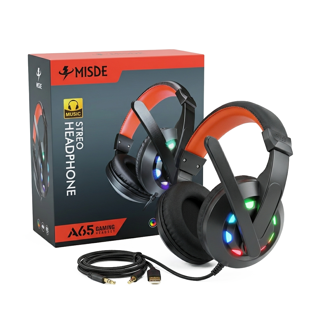 Audífonos Gaming Misde A65 Over-Ear - Imagen 2