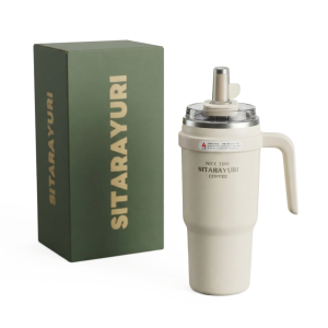 Termo Mug Térmico Sitarayuri de 780ml con Asa Ergonómica