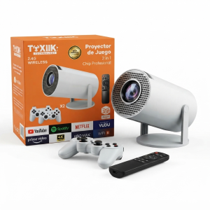 Kit Consola de Videojuegos y Proyector Inteligente Toxiik 2 en 1