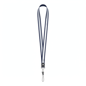 Lanyard de Poliéster Premium de 20mm con Banda Reflectante