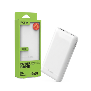 Power Bank PZX C146 de 10400mAh y 10.7W | Puerto USB, Linterna LED Integrada
